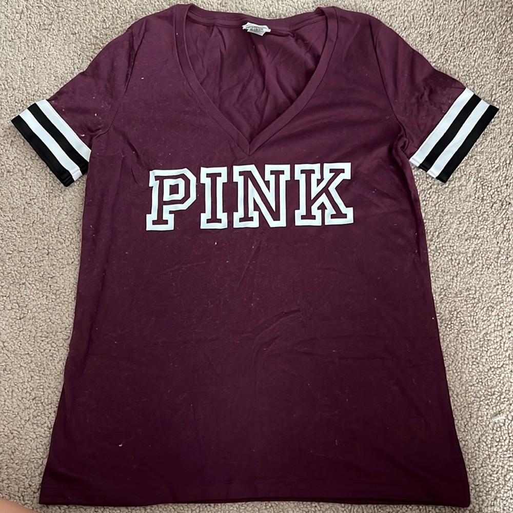 VS PINK v-neck short sleeve top